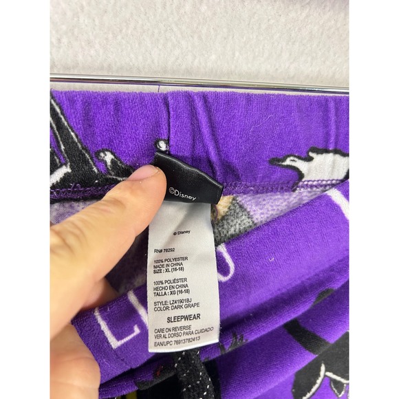 Disney Hocus Pocus Purple Characters Spells Pajama Pants Women's XL 16-18 - Picture 6 of 9